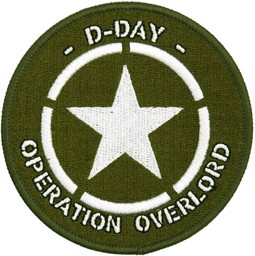 Bild von D-Day Operation Overlord Allied Star Aufnäher Abzeichen